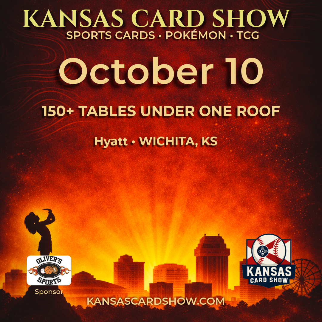 Kansas Card Show Wichita October 10 vendor registration flyer