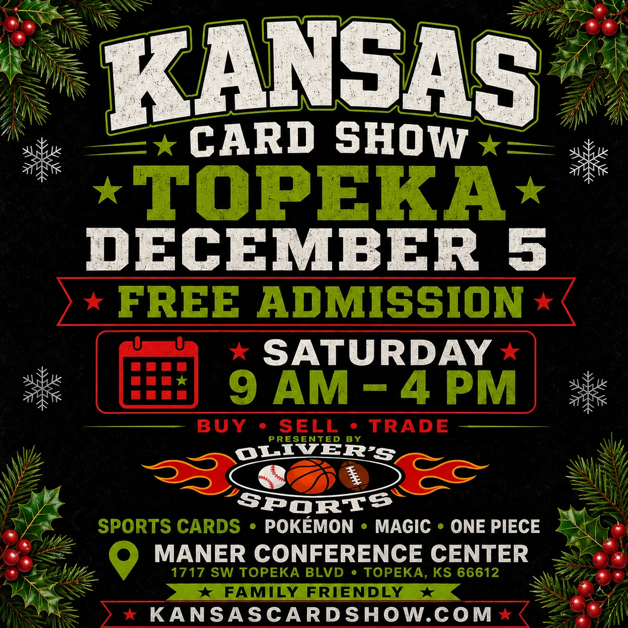 Kansas Card Show Topeka December 5